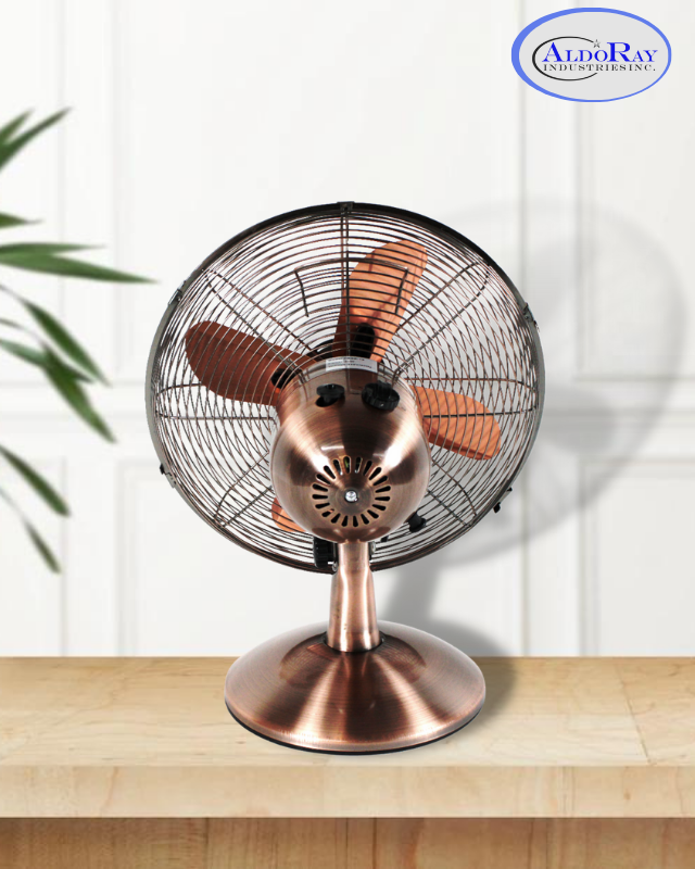 12 Inches Desk Fan (Copper) - Aldoray Industries