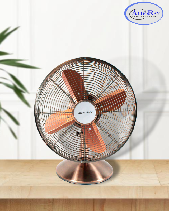 12 Inches Desk Fan (Copper) - Aldoray Industries