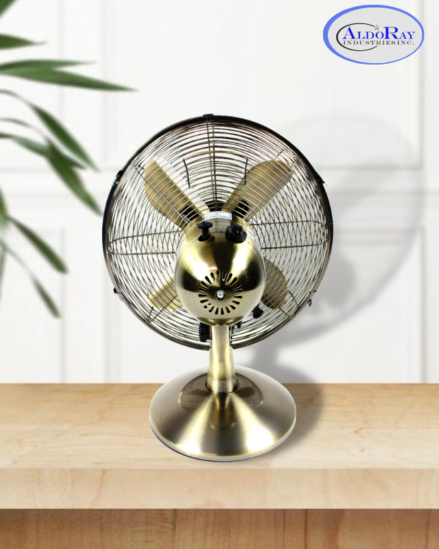 12 Inches Desk Fan (Bronze) - Aldoray Industries