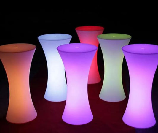 Plastic Rechargeable LED Table Party Tall - Aldoray Industries